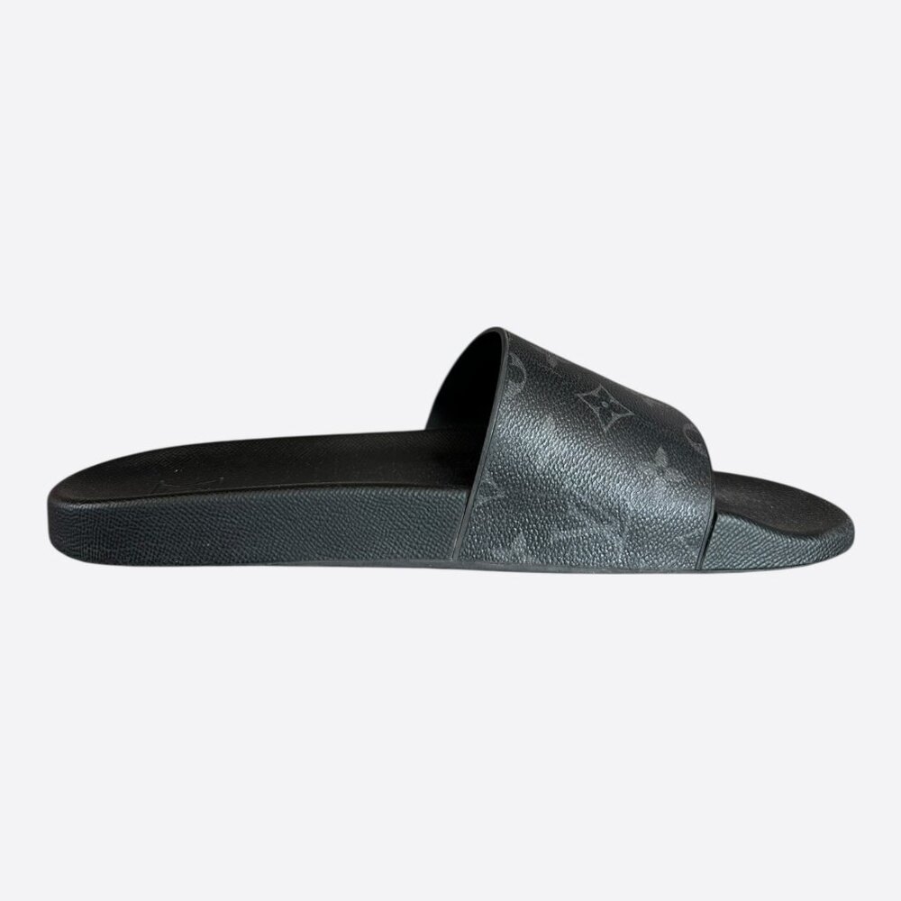 Louis Vuitton Black Eclipse Monogram Slides - image 1